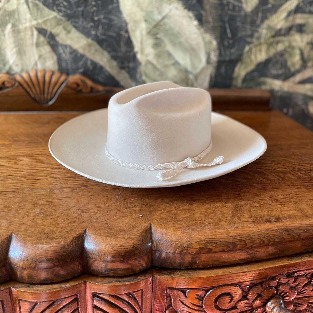 vintage 60s HBC felted wool 'stampede' cowboy hat - size 6 5/8 - Picture 8 of 8